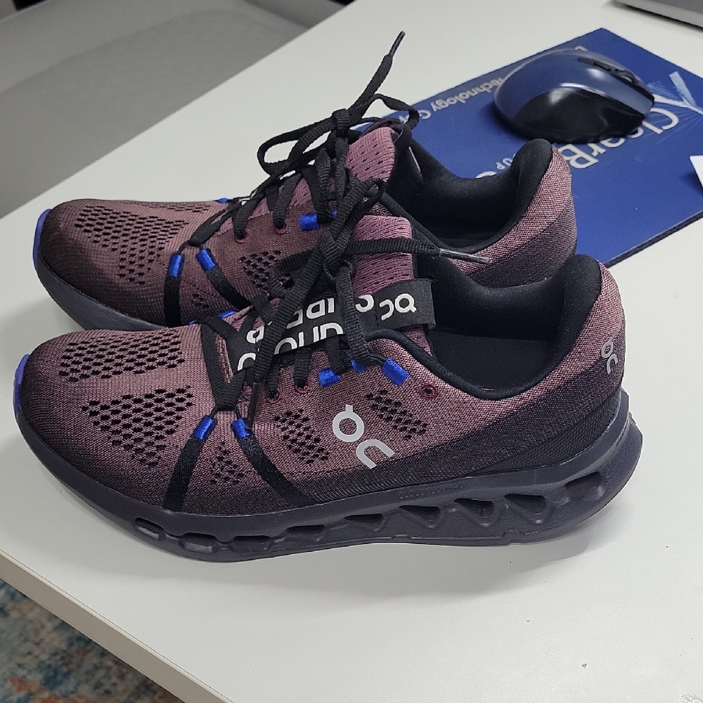 On Women's Athletic Shoes in Purple and Black